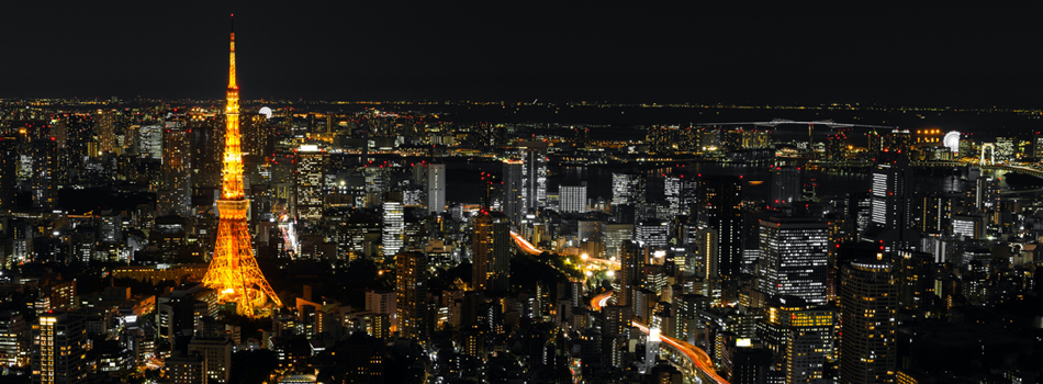 東京の夜景を見ながらドライブデート
