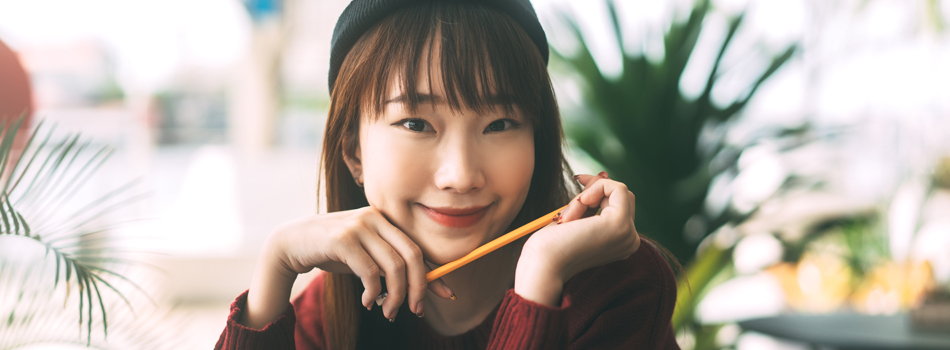 デートを楽しんでいる女性