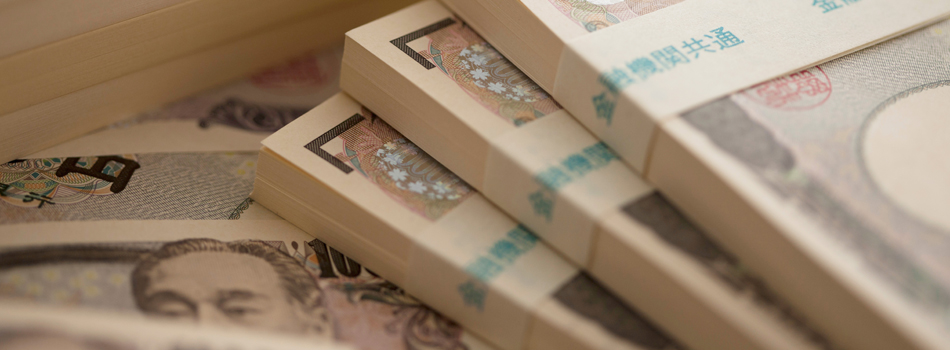 一万円の札束の写真