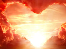 ハートの形をした岩