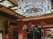 豪華なホテルのロビー