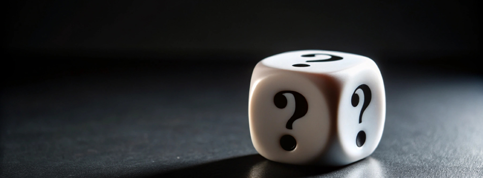 はてなマークのサイコロ